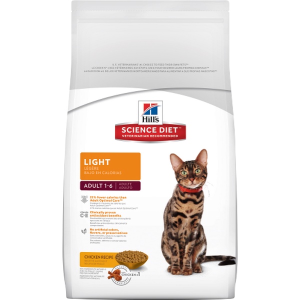 Hills Science diet Alimento para Gato Adulto Light 3.2 Kg