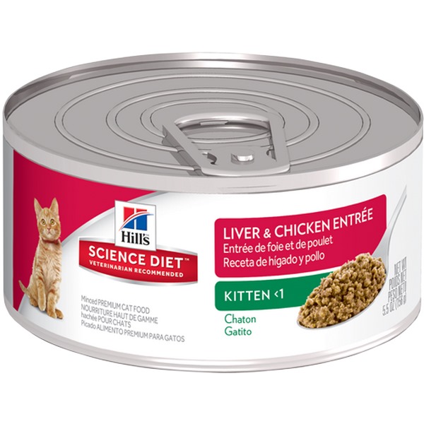 Hills Science diet Alimento Húmedo para Gatito Gourmet Liver & Chicken Entrée Lata 150 gr