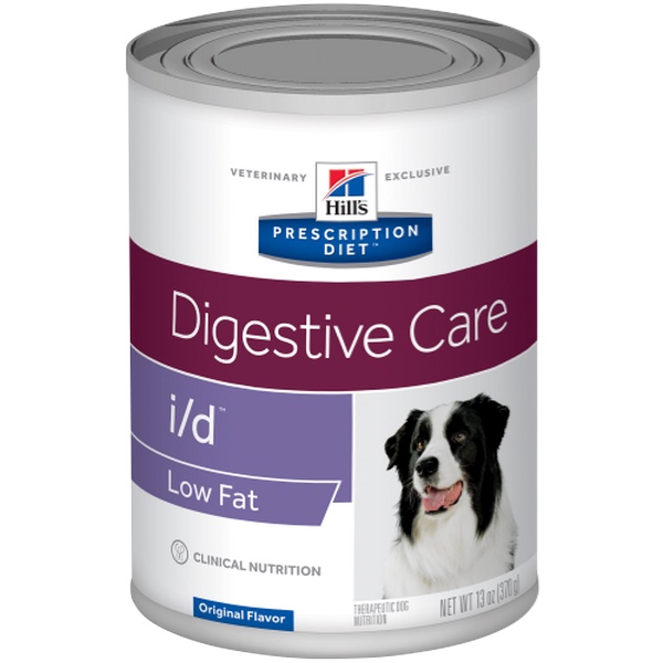 Hills Prescription Diet Alimento Húmedo Para Perro I/d Low Fat Lata 370 Gr