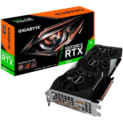 Tarjeta de Video GIGABYTE GeForce RTX 2060 Gaming OC 6G GDDR6 GV-N2060GAMING OC-6GD 