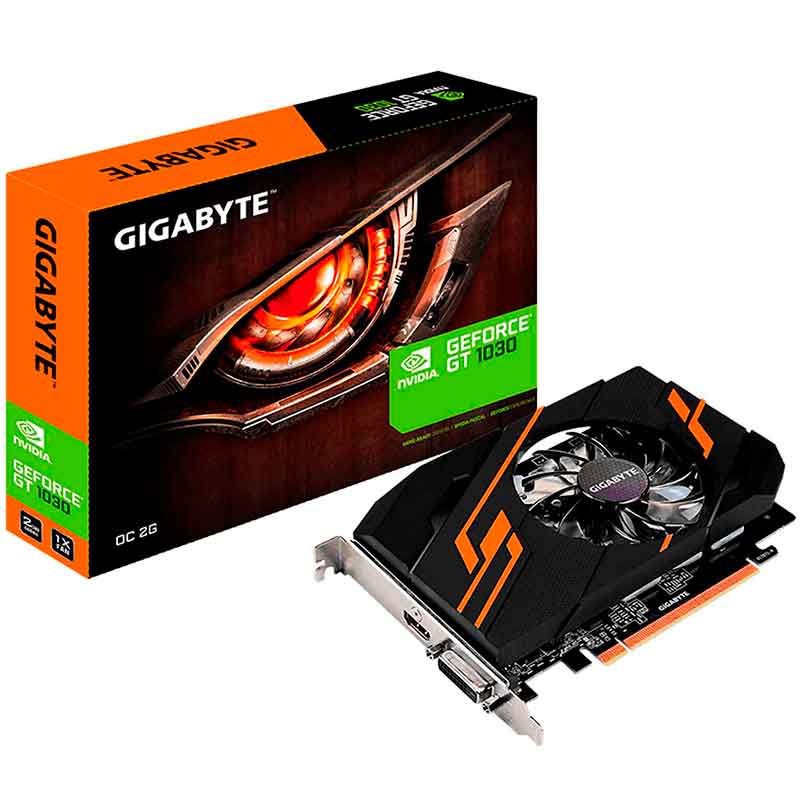 Tarjeta de Video GIGABYTE GeForce GT 1030 OC 2GB GDDR5 GV-N1030OC-2GI 