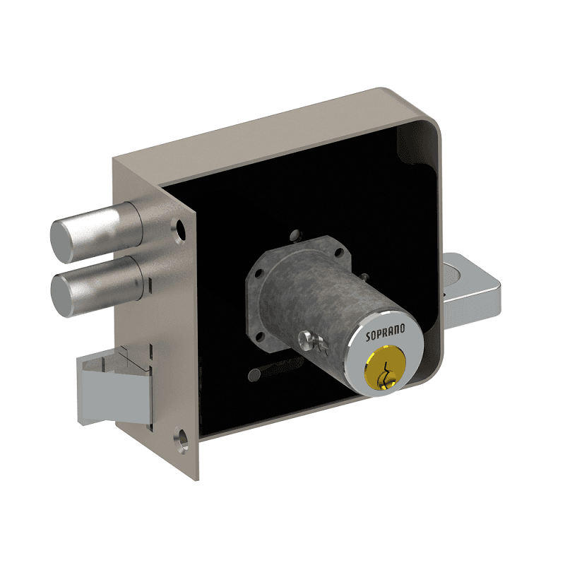 Carioca Bulones Derecha Pestillo Reversible Negro Soprano