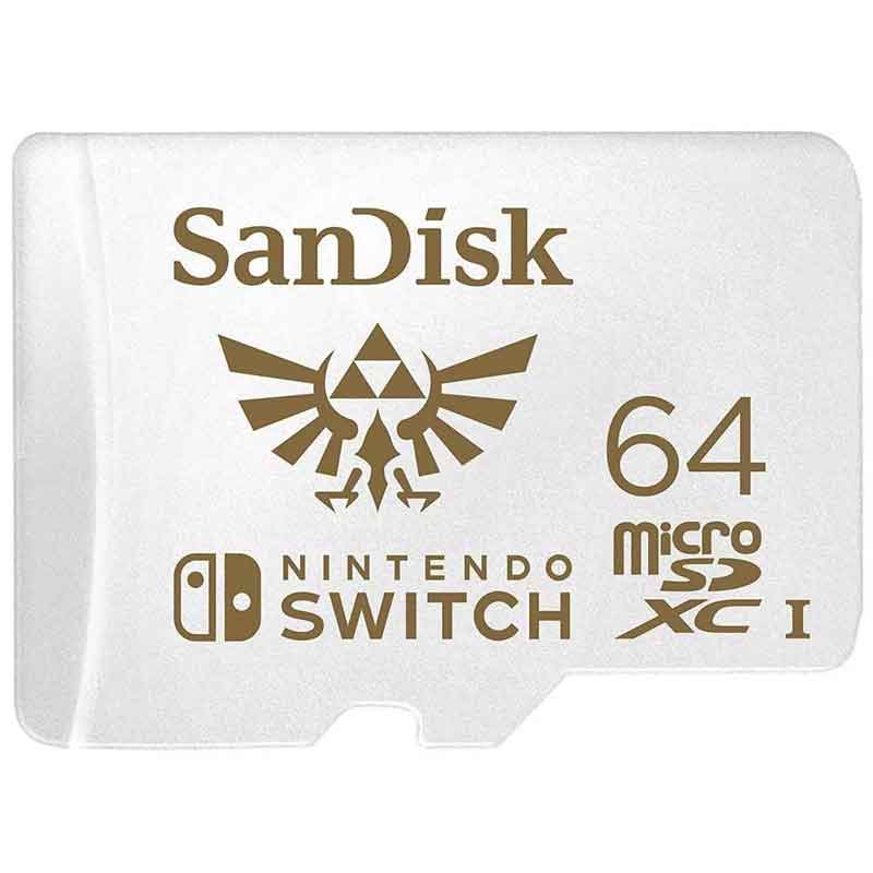 Memoria Micro Sd 64Gb Sandisk Nintendo Switch Oficial Sdsqxat-064G-Gnczn