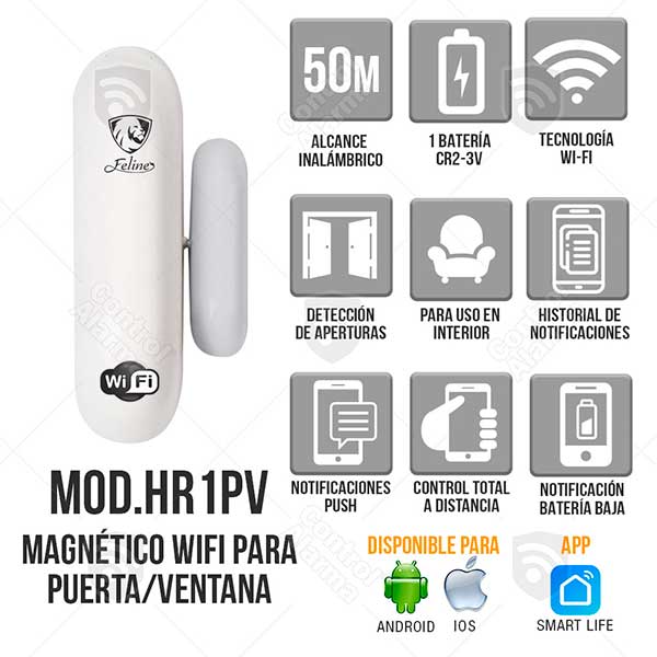 Alarma Wifi Puerta Ventana Casa Inteligente X Internet App