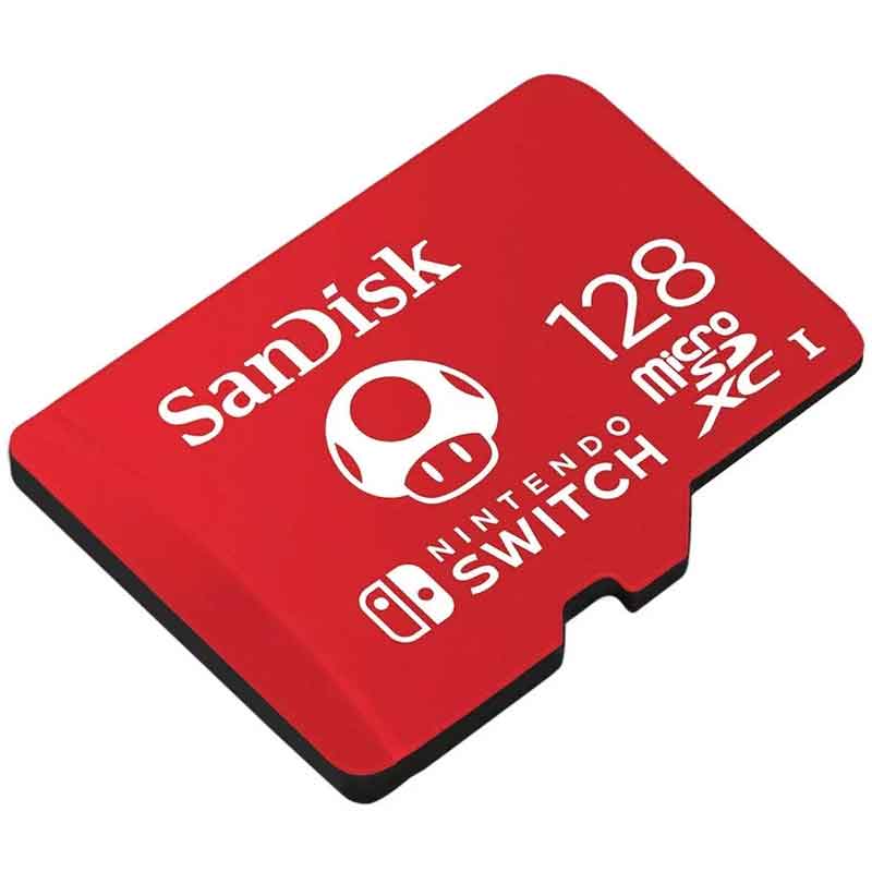 Memoria Micro SD 128GB Sandisk Nintendo Switch Oficial SDSQXAO-128G-GNCZN 