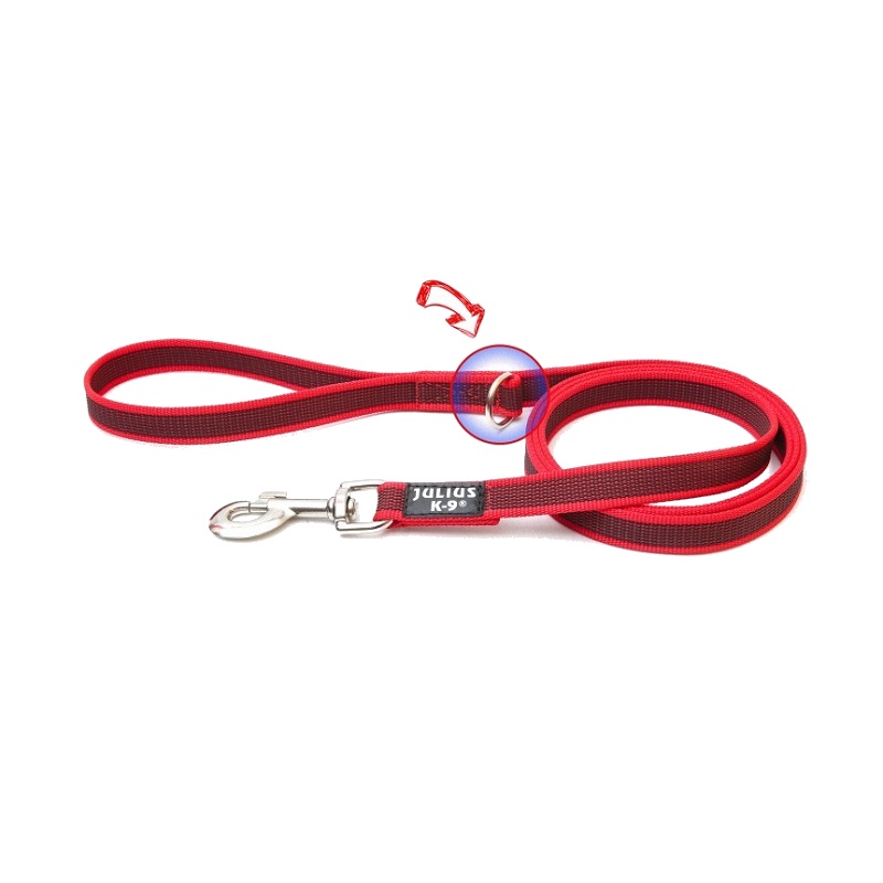 Correa Perro Julius-K9® Super-Agarre 20Mm-1.20 Rojo