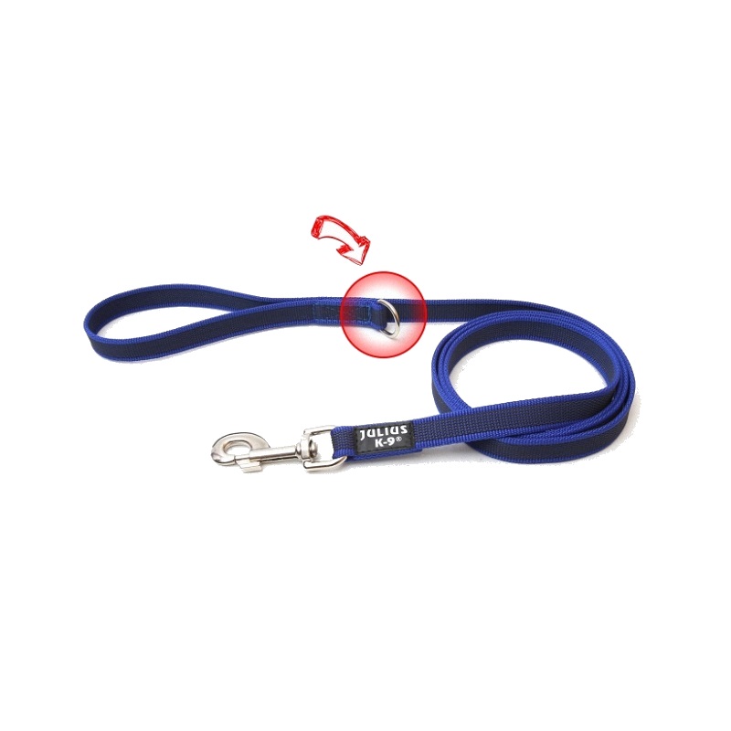 Correa Perro Julius-K9® Super-Agarre 20Mm-1.80 Azul
