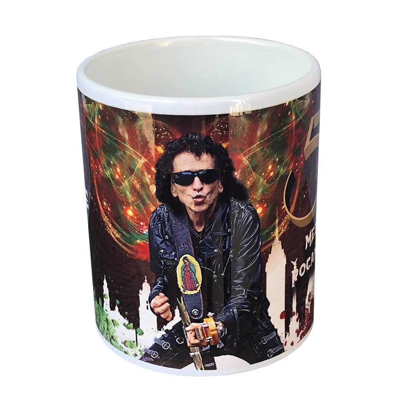 Taza Cartel El Tri Alex Lora Medio Siglo Rocanroleando