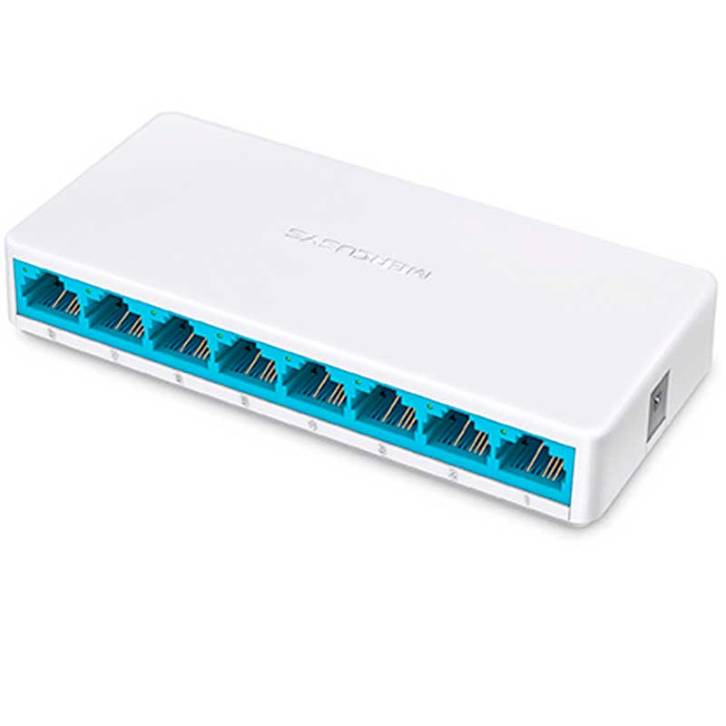 Switch MERCUSYS MS108 Mini Fast Ethernet 8 Puertos RJ45 10/100Mbps