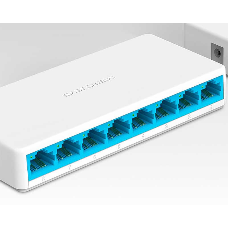 Switch MERCUSYS MS108 Mini Fast Ethernet 8 Puertos RJ45 10/100Mbps