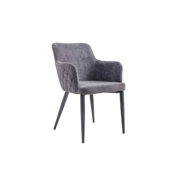 Silla Ocasional Fendi Tela Gris / Negro - Kessa