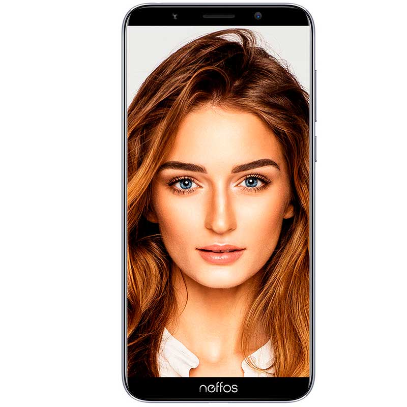 Celular Neffos C9a Hd+ 2gb 16gb Quad Core 13mpx Android 8.1 Gris TP706C24MX