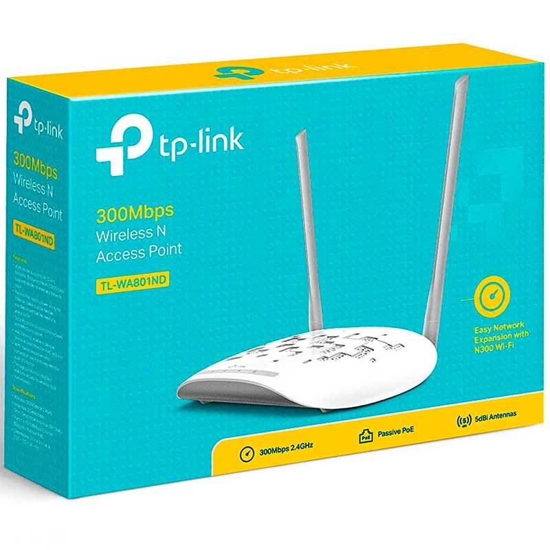 Access Point router TP-LINK TL-WA801ND N300 2.4Ghz 300Mbps 