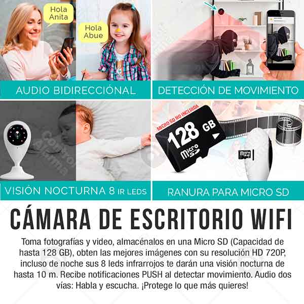 Kit Casa Inteligente Camara Sensores Sirena Wifi Monitoreo en Celular