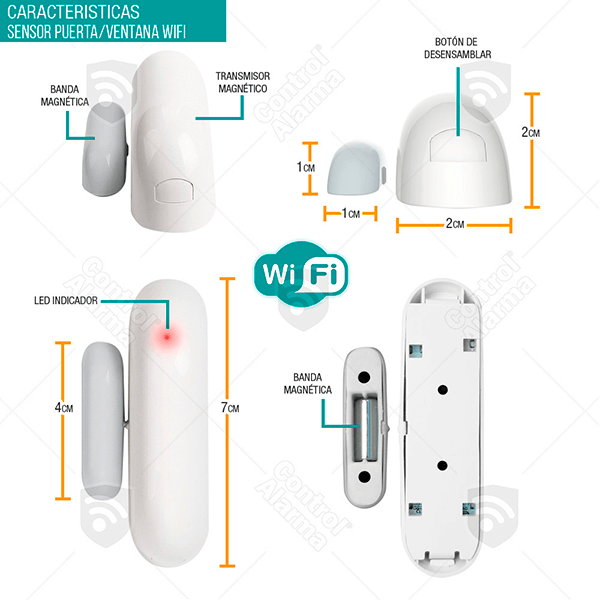 Kit Casa Inteligente Camara Sensores Sirena Wifi Monitoreo en Celular
