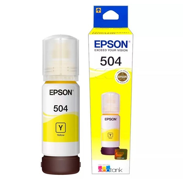 Tinta Epson T504 Amarillo Ecofit L4150 L4160 L6161 L6171