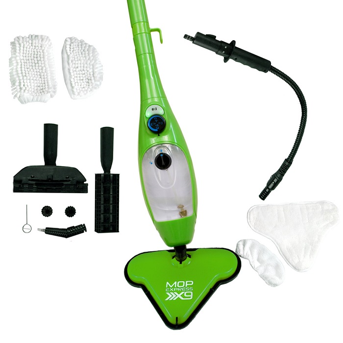 Limpiador Y Vaporizador Mop Express X9 Color Verde Como Tv