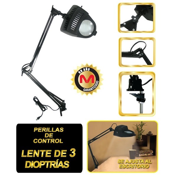Lampara con lupa Master Perillas de control LAMP-1
