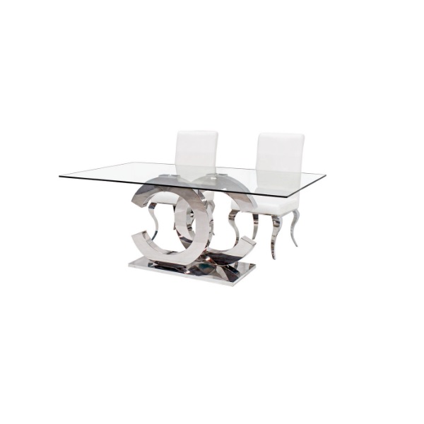 Mesa de Comedor Camerun Acero Inoxidable - Kessa