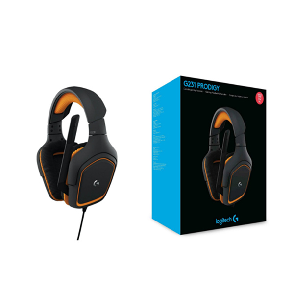 Diadema Logitech Gamer G231 Prodigy 3,5 Naranja 