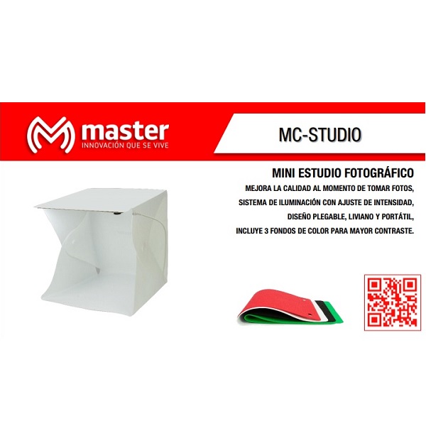 Mini estudio Fotográfico Master Iluminación LED MC-STUDIO