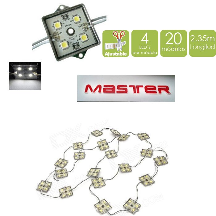 Serie LED Master 20 Modulos 3 Colores Flexible ML-MOD5050