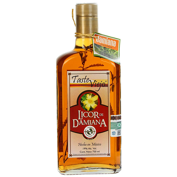 Caja De 12 Botellas De Licor De Damiana Artesanal Gourmet De Baja California Sur