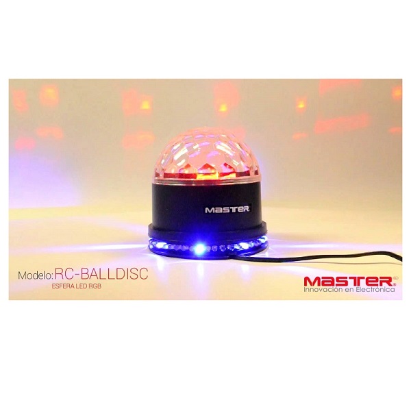 Esfera de luces LED Master 6 colores RC-BALLDISC