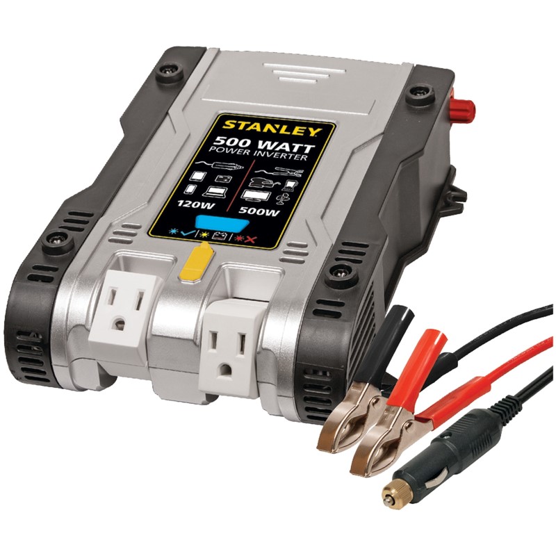 Inversor Corriente 500 W Stanley Pi500Ps Gris