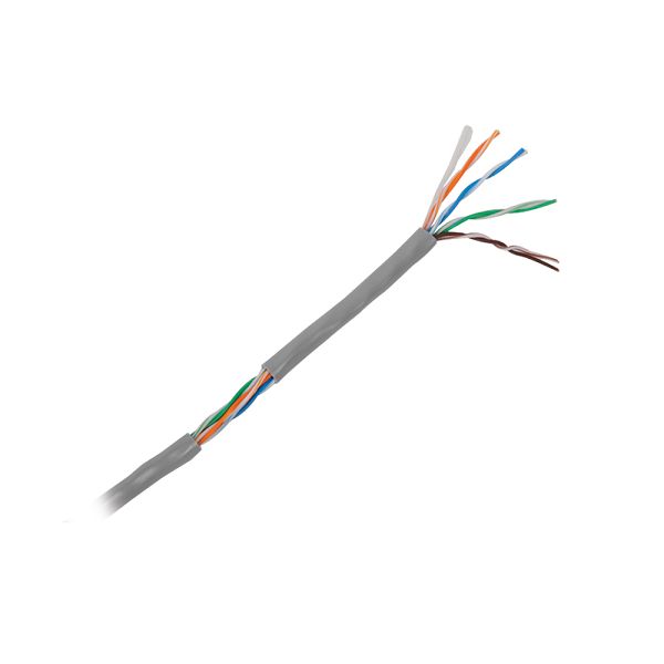 Bobina de cable de 305 m ( 1000 ft ) Cat5e, Aleación de Cobre y Aluminio ( CCA ), color Gris, Uso Interior/LINKEDPRO