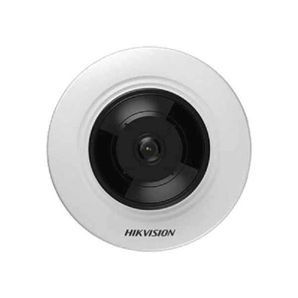 CAMARA Mini Fisheye 3 MP  / Panorámica / 8 mts IR / Uso en Interior / PoE / Múltiples Vistas solo por software ivms4200 HIKVISION