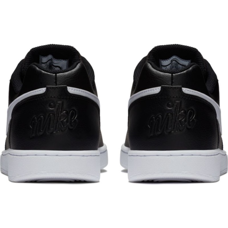 NIKE EBERNON LOW NEGRO BLANCO PIEL