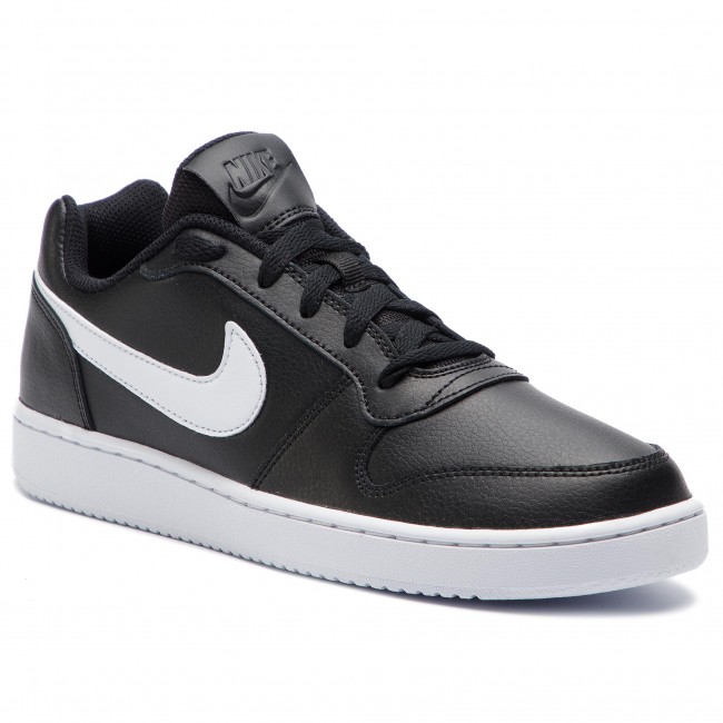 NIKE EBERNON LOW NEGRO BLANCO PIEL