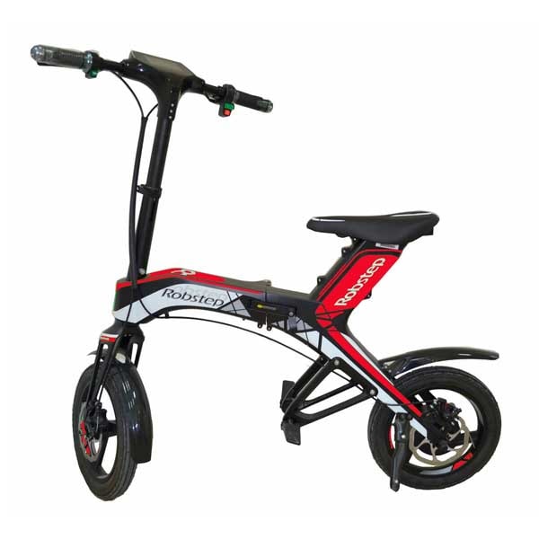 Bicicleta electrica plegable con bocinas bluetooth - Zeta - Red