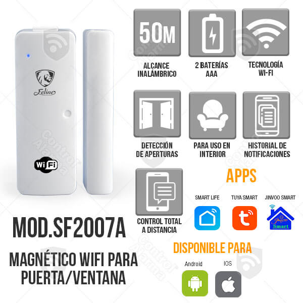 Sensor Wifi Puerta Ventana Casa Inteligente Ios Android