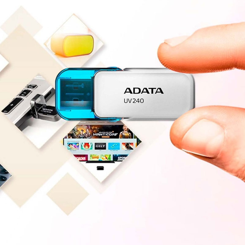 Memoria USB 16GB ADATA UV240 2.0 Flash Drive AUV240-16G-RWH