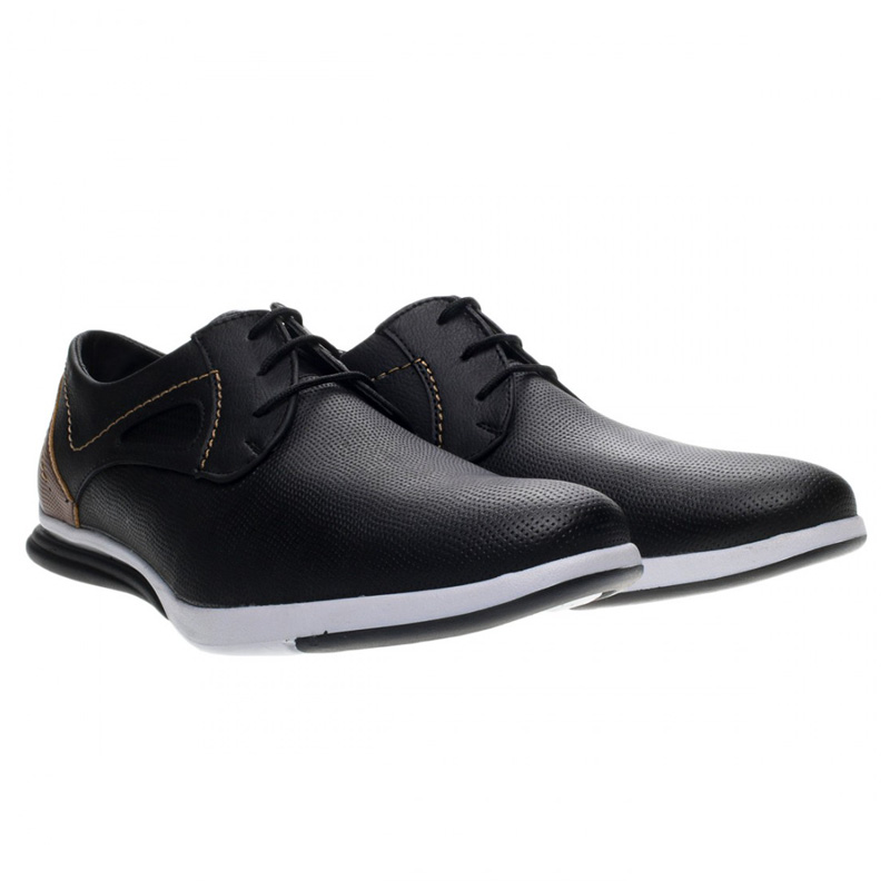 TENIS CASUALES HOMBRE CASUAL HER-SON 6001 NEG MIEL 25/28 