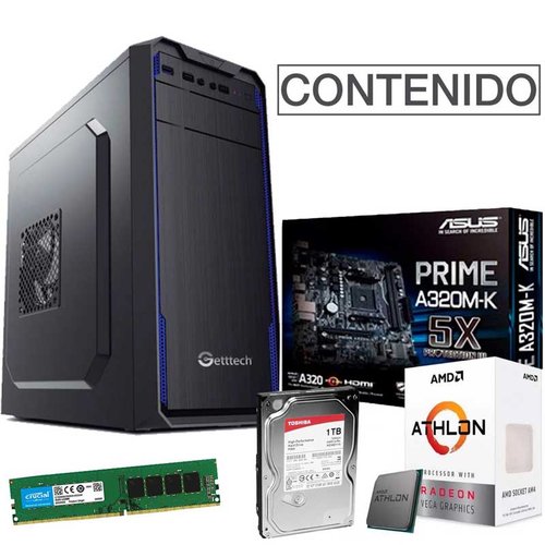 PC Gamer AMD  ATHLON 200GE 8GB 1TB Radeon Vega 3