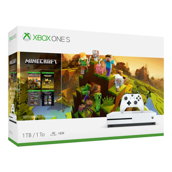 Xbox One S 1TB Console - Minecraft Creators Bundle + dos regalos
