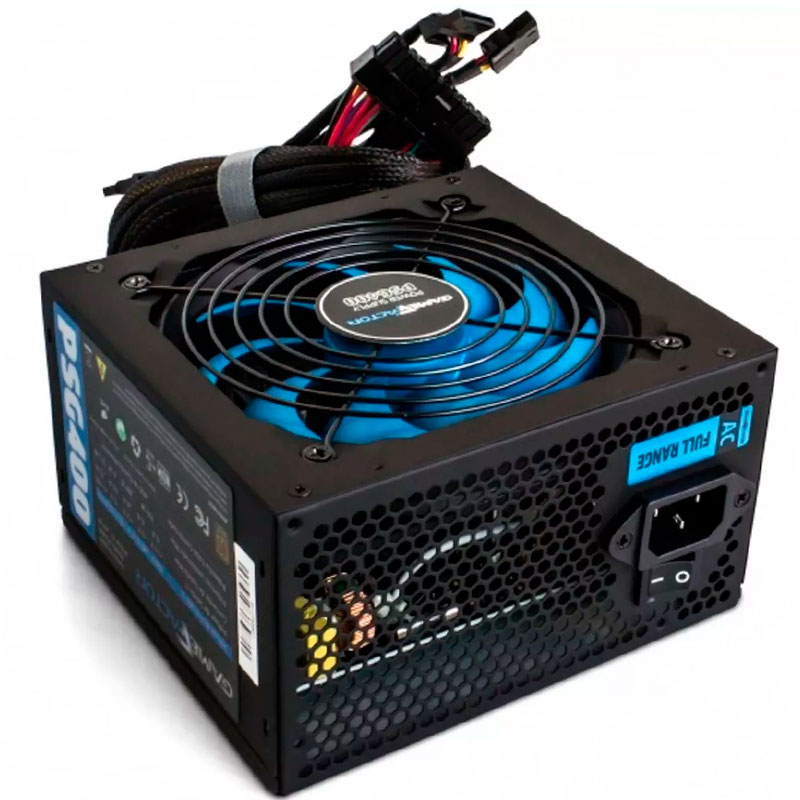 Fuente de Poder GAME FACTOR 400W 80Plus Bronze PSG400 