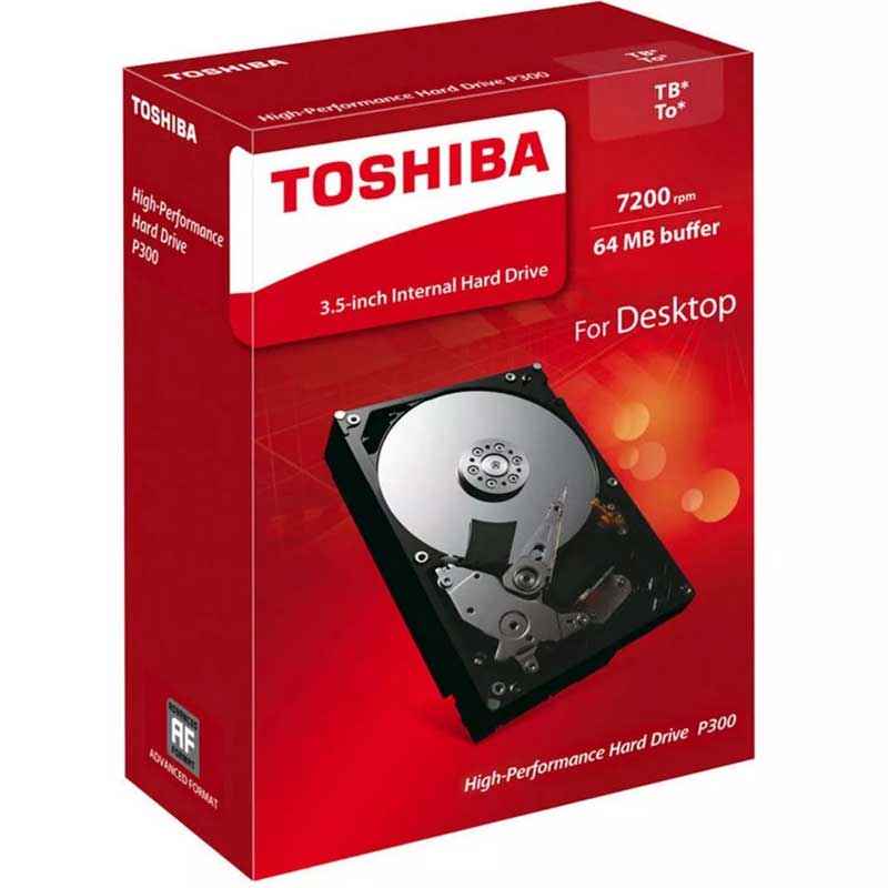 Disco Duro Interno 2TB Toshiba P300 7200RPM 3.5 SATA III HDWD120UZSVA 