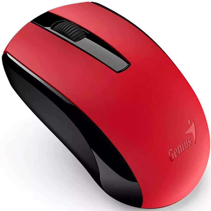 GENIUS Mouse Optico Blue Eye MH-8100 Inalambrico USB + Audifonos Rojo 31280001403