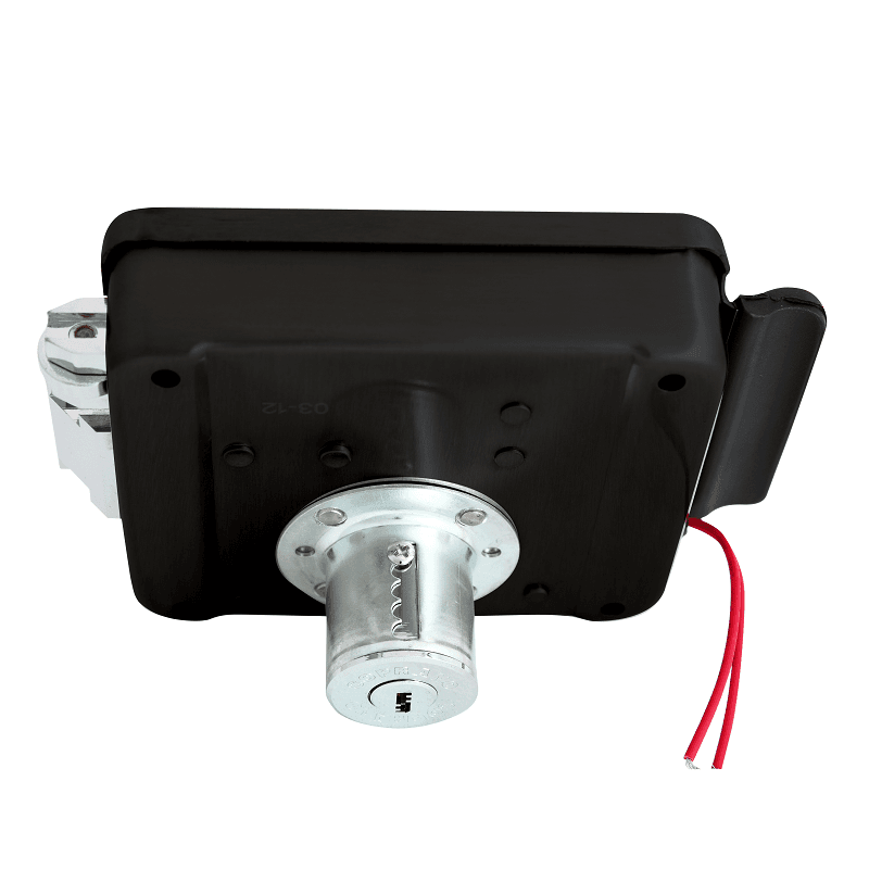 Cerradura Electrica 12V Fijo Boton Multipunto Negro Soprano