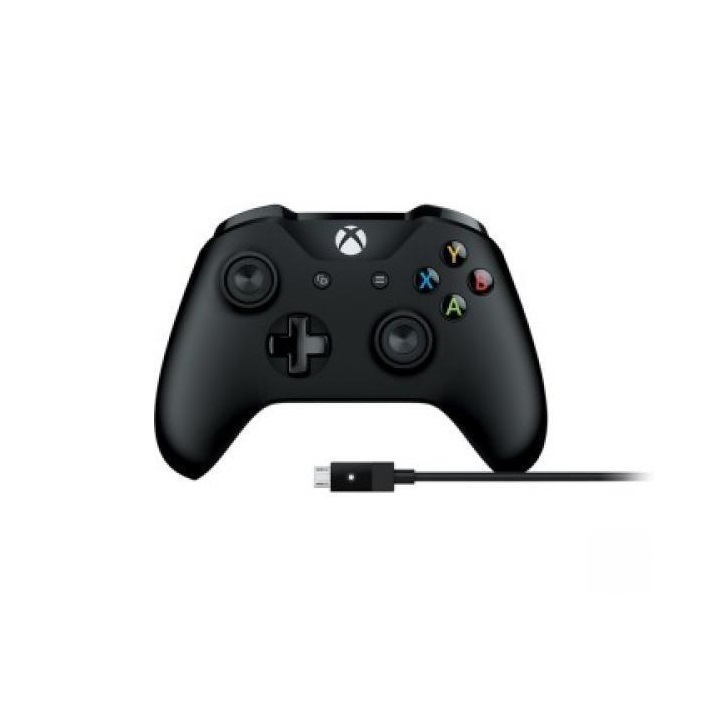 Control Microsoft Xbox One Inalambrico + Cable para PC NEGRO