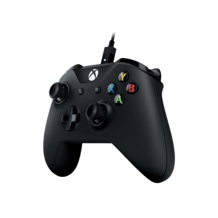 Control Microsoft Xbox One Inalambrico + Cable para PC NEGRO