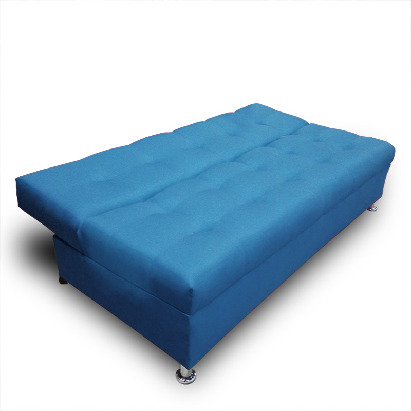Sofa cama Alex Curri Azul Oceano Maderian //  ENTREGA A CDMX Y ZONA METROPOLITANA.