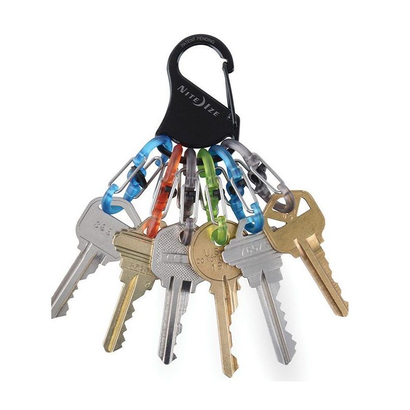 Llavero Keyrack 6 Mini Mosquetones Con Seguro Nite Ize