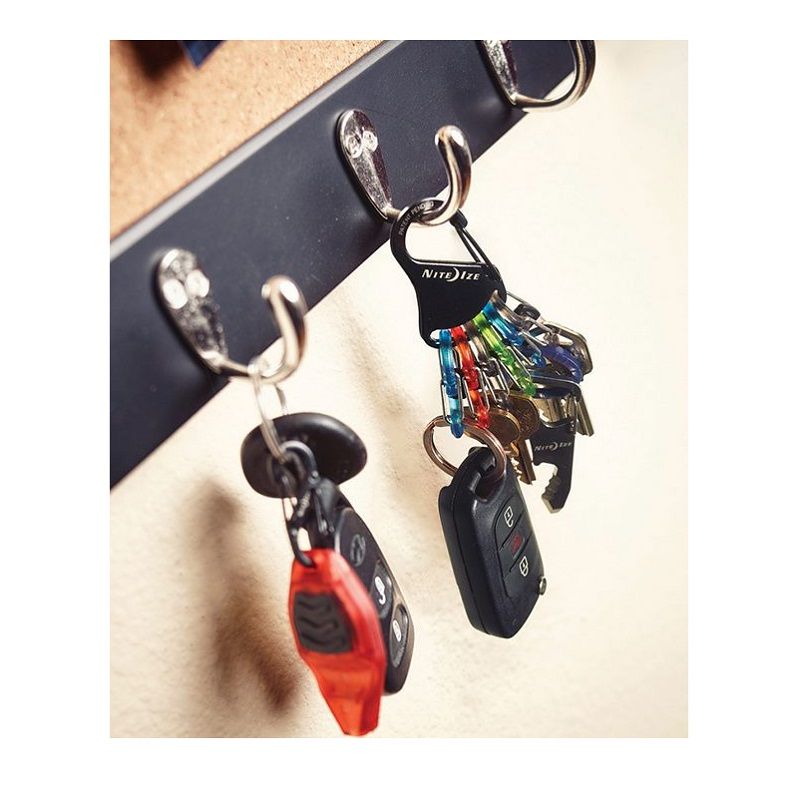 Llavero Keyrack 6 Mini Mosquetones Con Seguro Nite Ize