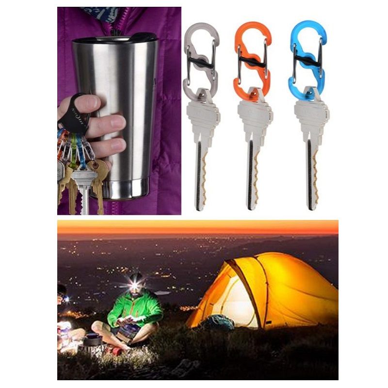 Llavero Keyrack 6 Mini Mosquetones Con Seguro Nite Ize