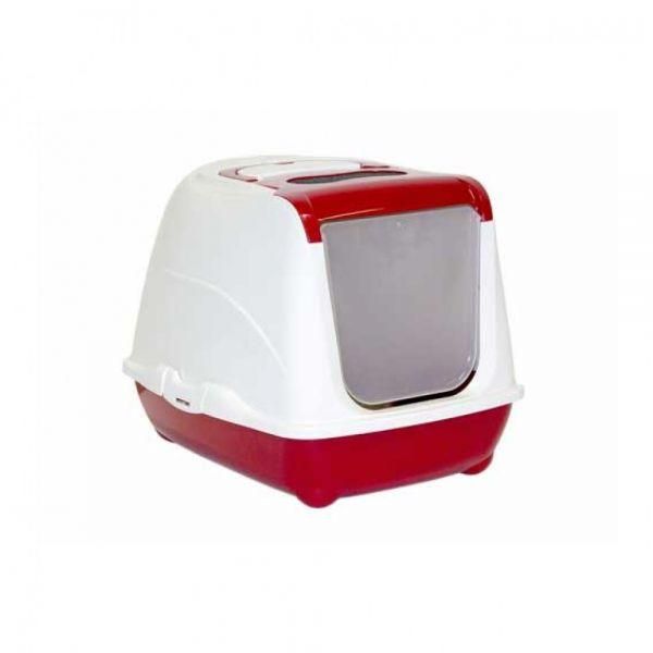 Arenero Gato Grande Moderna Flip Cat Rojo Con Pala